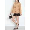 Nakış Detaylı Terıkoton Gömlek Camel - 43959.2111.