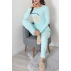 Nakışlı İnterlok Pijama Takımı Mint - 800.1287.
