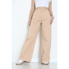 Nakışlı Palazzo Kot Pantolon Mocha - 7020.1968.