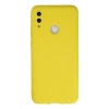 Newface Huawei P Smart 2019 Kılıf Nano içi Kadife Silikon - Sarı