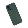 Newface İnfinix Hot 11s Kılıf Nano içi Kadife Silikon - Koyu Yeşil
