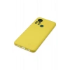 Newface İnfinix Hot 11s Kılıf Nano içi Kadife Silikon - Sarı