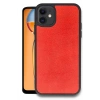 Newface iPhone 11 Kılıf Aras Deri Kapak - Kırmızı