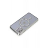 Newface iPhone 11 Kılıf Joke Simli Magneticsafe Kılıf - Gümüş
