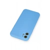 Newface iPhone 11 Kılıf Nano içi Kadife Silikon - Mavi