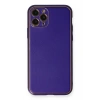 Newface iPhone 11 Pro Kılıf Coco Deri Silikon Kapak - Mor