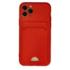 Newface iPhone 11 Pro Kılıf Kelvin Kartvizitli Silikon - Kırmızı