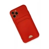Newface iPhone 11 Pro Kılıf Kelvin Kartvizitli Silikon - Kırmızı