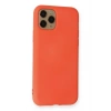Newface iPhone 11 Pro Kılıf Nano içi Kadife Silikon - Turuncu