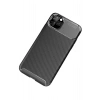 Newface iPhone 11 Pro Max Kılıf Auto Focus Karbon Kapak - Siyah