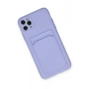 Newface iPhone 11 Pro Max Kılıf Kelvin Kartvizitli Silikon - Lila