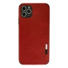 Newface iPhone 11 Pro Max Kılıf Loop Deri Silikon - Kırmızı