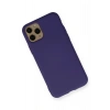 Newface iPhone 11 Pro Max Kılıf Nano içi Kadife Silikon - Mor