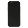 Newface iPhone 11 Pro Max Kılıf Nano içi Kadife Silikon - Siyah