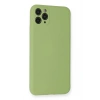 Newface iPhone 11 Pro Max Kılıf Nano içi Kadife Silikon- Yeşil