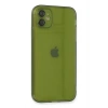 Newface iPhone 12 Kılıf Fly Lens Silikon - Yeşil