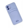 Newface iPhone 12 Kılıf Kelvin Kartvizitli Silikon - Lila