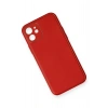 Newface iPhone 12 Mini Kılıf Coco Deri Silikon Kapak - Kırmızı