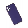 Newface iPhone 12 Mini Kılıf Coco Deri Silikon Kapak - Mor