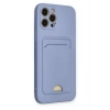 Newface iPhone 12 Pro Max Kılıf Kelvin Kartvizitli Silikon - Lila