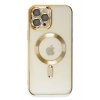 Newface iPhone 12 Pro Max Kılıf Kross Magneticsafe Kapak - Gold