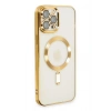 Newface iPhone 12 Pro Max Kılıf Kross Magneticsafe Kapak - Gold