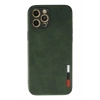 Newface iPhone 12 Pro Max Kılıf Loop Deri Silikon - Yeşil