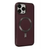 Newface iPhone 13 Pro Kılıf Coco Deri Magneticsafe Silikon - Bordo