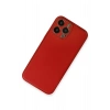 Newface iPhone 13 Pro Kılıf Coco Deri Silikon Kapak - Kırmızı