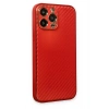 Newface iPhone 13 Pro Kılıf Coco Karbon Silikon - Kırmızı