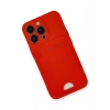 Newface iPhone 13 Pro Kılıf Kelvin Kartvizitli Silikon - Kırmızı