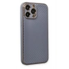 Newface iPhone 13 Pro Max Kılıf Coco Karbon Silikon - Gri