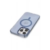 Newface iPhone 13 Pro Max Kılıf Tron Şeffaf Magsafe Kapak - Mavi