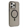 Newface iPhone 13 Pro Max Kılıf Tron Şeffaf Magsafe Kapak - Siyah
