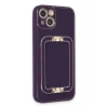 Newface iPhone 14 Kılıf Coco Elit Kapak - Derin Mor