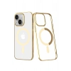 Newface iPhone 14 Plus Kılıf Element Magneticsafe Sert Kapak - Gold