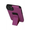 Newface iPhone 14 Plus Kılıf Mega Standlı Silikon - Mor