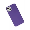 Newface iPhone 14 Plus Kılıf Nano içi Kadife Silikon - Mor