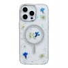 Newface iPhone 14 Pro Flower Magsafe Kapak - Krem