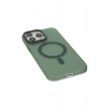 Newface iPhone 14 Pro Kılıf Lodos Magneticsafe Mat Kapak - Köknar Yeşili