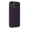 Newface iPhone 14 Pro Kılıf Ozzi Magsafe Deri Kapak - Derin Mor