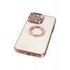 Newface iPhone 14 Pro Kılıf Slot Silikon - Rose Gold