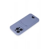 Newface iPhone 14 Pro Max Kılıf Kelvin Kartvizitli Silikon - Lila