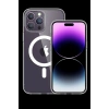 Newface iPhone 14 Pro Max Kılıf Tron Şeffaf Magsafe Kapak - Şeffaf
