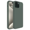 Newface iPhone 15 Kılıf First Silikon - Koyu Yeşil