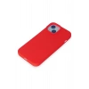 Newface iPhone 15 Kılıf Nano içi Kadife Silikon - Kırmızı