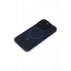 Newface iPhone 15 Pro Max Kılıf Lodos Magneticsafe Mat Kapak - Mavi