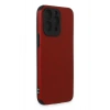 Newface iPhone 15 Pro Max Kılıf Loop Deri Silikon - Kırmızı