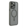 Newface iPhone 15 Pro Max Kılıf Room Magneticsafe Silikon - Gri