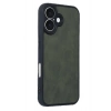Newface iPhone 16 Kılıf Aras Deri Kapak - Koyu Yeşil